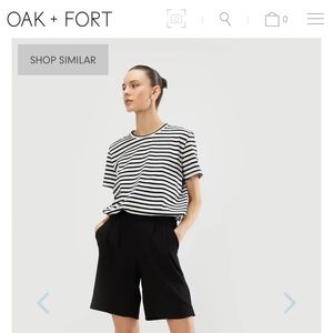 Oak + Fort trouser shorts